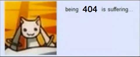 being 404 is suffering